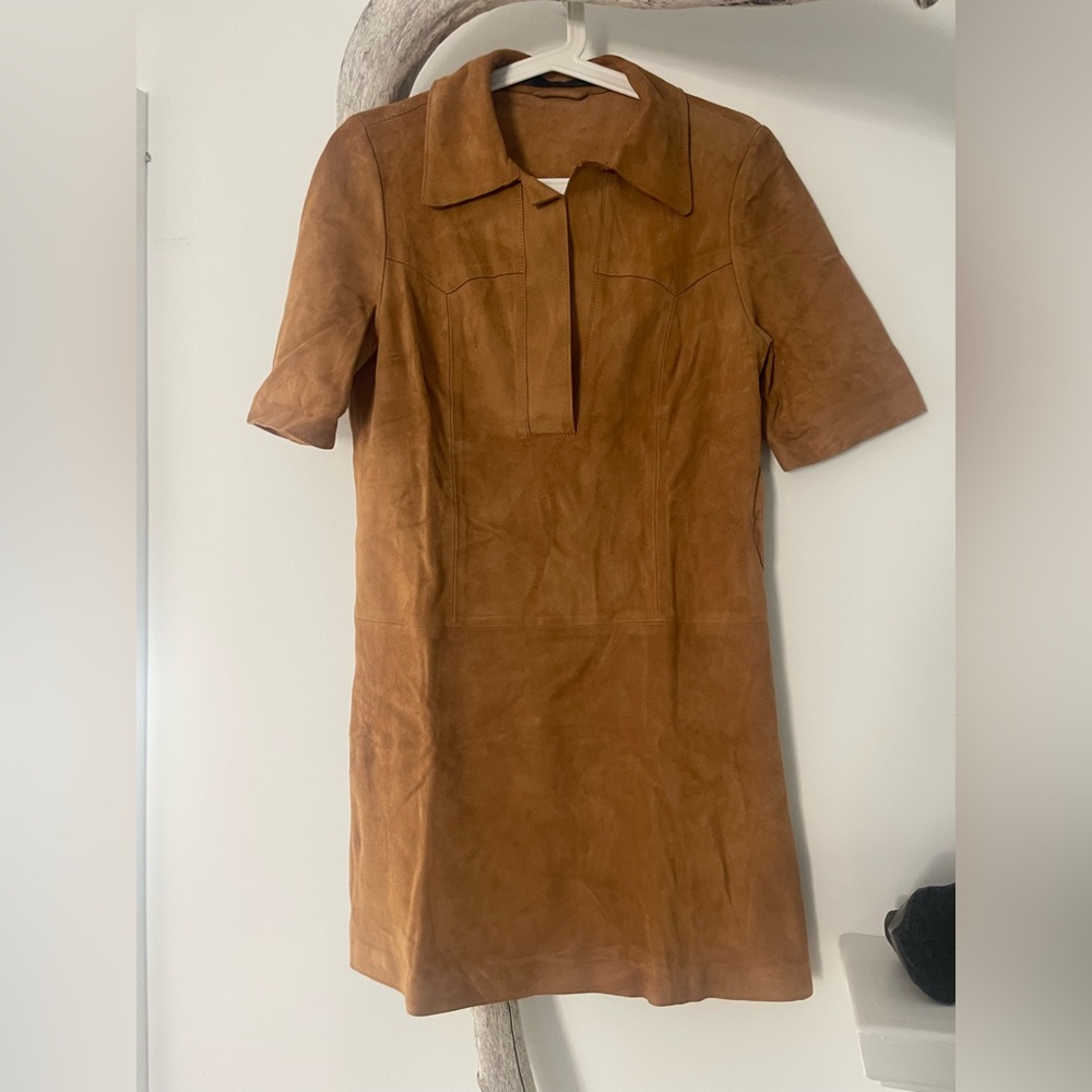 Zara Real Suede Mini Dress-Mint Condition